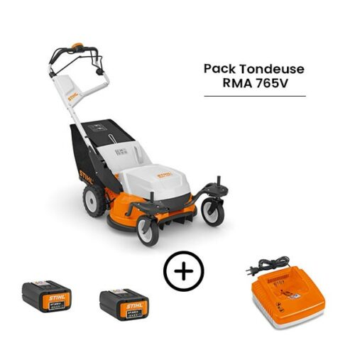 Pack tondeuse professionnelle RMA 765V 2 X AP300S + AL 500 STIHL