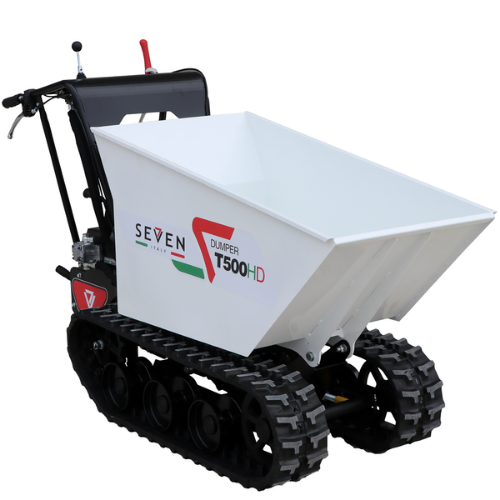 Seven-Brouette à cheniles Seven Italy T500HD GX – Caisson dumper hydraulique – Charge 500 kg-Neuf