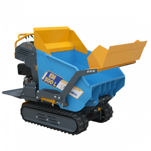 EuroMech-Brouette motorisée EuroMech EM500L-Dump & Shovel – Caisson dumper hydraulique 500 kg avec pelle-Neuf