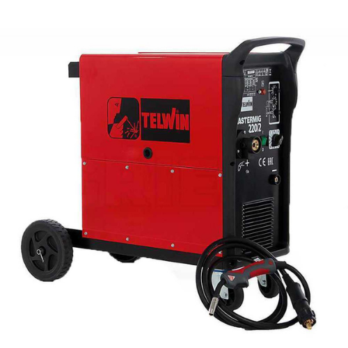 Telwin-Poste à souder à fil continu Telwin Mastermig 220/2 – MIG-MAG/BRAZING, 400V – kit et roues-Neuf