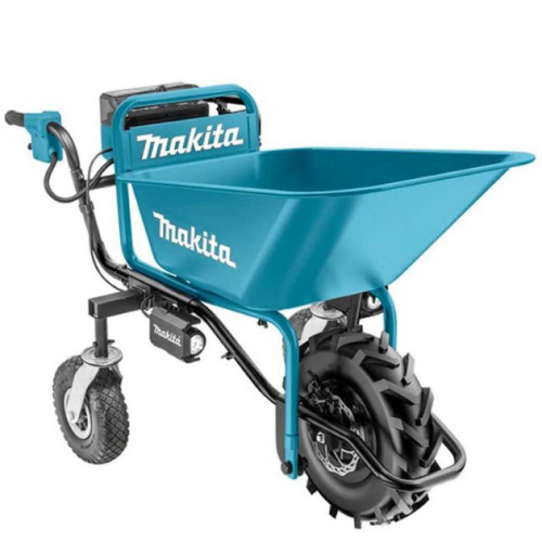 Makita-Brouette électrique à roues Makita DCU180 avec vasque – batterie 5Ah/18V(2x18v)-Neuf