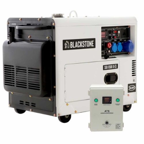 Blackstone-Groupe électrogène diesel Monophasé Blackstone SGB 8500 D-ES – Tableau ATS inclus-Neuf