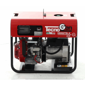 Tecnogen-Groupe électrogène 5,6 kW triphasé à essence TecnoGen H8000TELX – Démarrage électrique-Neuf