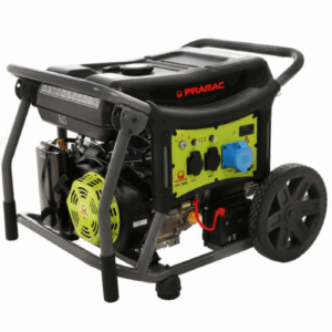 Pramac-Groupe électrogène 5,8 kw monophasé à essence WX7000 Pramac – Sur chariot-Neuf