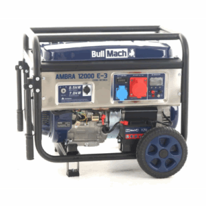 BullMach-Groupe électrogène 7,8 Kw triphasé BullMach AMBRA 12000 E-3 – Boîtier ATS inclus-Neuf