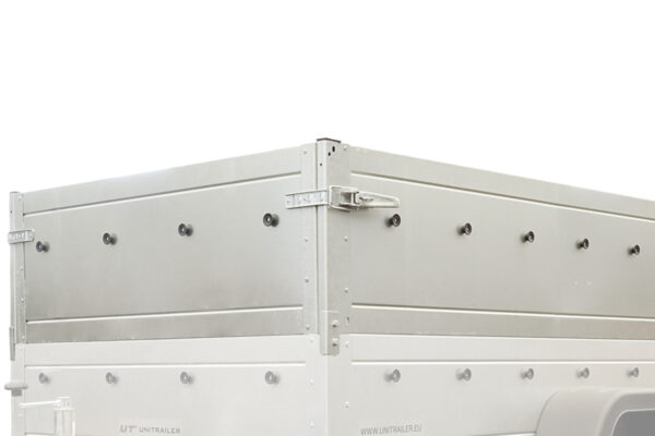 REMORQUE NEUVE 200X125 AVEC BÂCHE PLATE, REHAUSSES DE RIDELLES ET ROUE JOCKEY - GARDEN TRAILER 201 KIPP