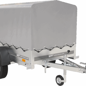 Remorque automobile Garden Trailer 200 KIPP 200 x 106 cm avec bâche haute