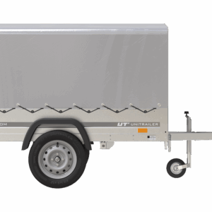 Top remorque GARDEN TRAILER 200 KIPP avec rehausses grillagées et roue jockey