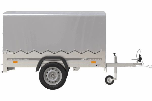 Top remorque GARDEN TRAILER 200 KIPP avec rehausses grillagées et roue jockey