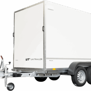 REMORQUE FOURGON DOUBLE ESSIEUX 300X148 UNITRAILER PACK 300/2 2000 KG