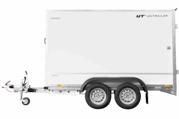 REMORQUE FOURGON DOUBLE ESSIEUX 300X148 UNITRAILER PACK 300/2 2000 KG – Image 3