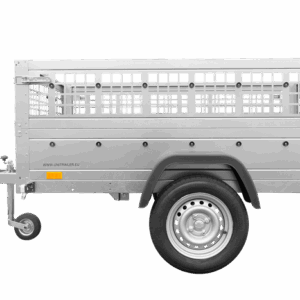 REMORQUE BASCULANTE 200X125 AVEC RIDELLES GRILLAGÉES ET ROUE JOCKEY - GARDEN TRAILER 201 KIPP