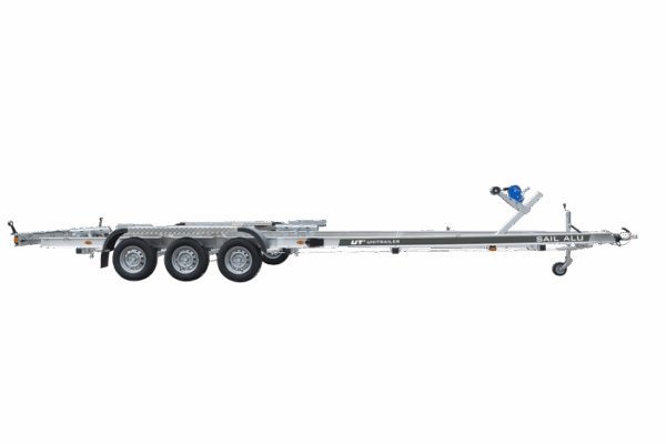 REMORQUE EN ALUMINIUM À TROIS ESSIEUX POUR LE TRANSPORT DE BATEAUX UNITRAILER SAIL 3500/3 ALU PTAC 3500 KG – Image 3