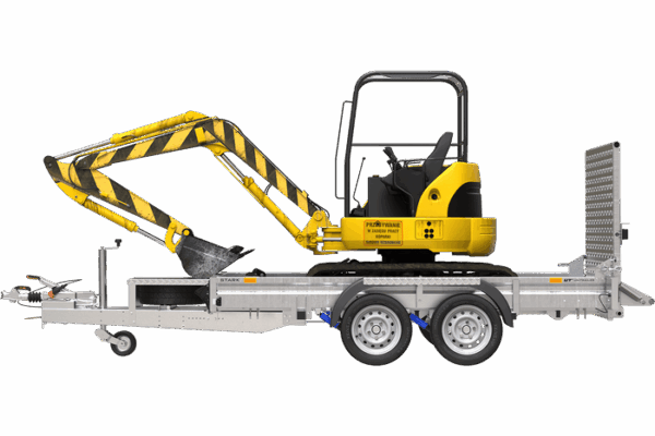 REMORQUE LOURDE DOUBLE ESSIEUX 2000 KG STARK 3 230 – Image 4