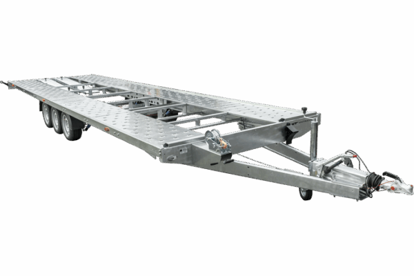 REMORQUE PORTE VOITURE À TROIS ESSIEUX 800X230 UNIPLAT 800/3 S 3500 KG
